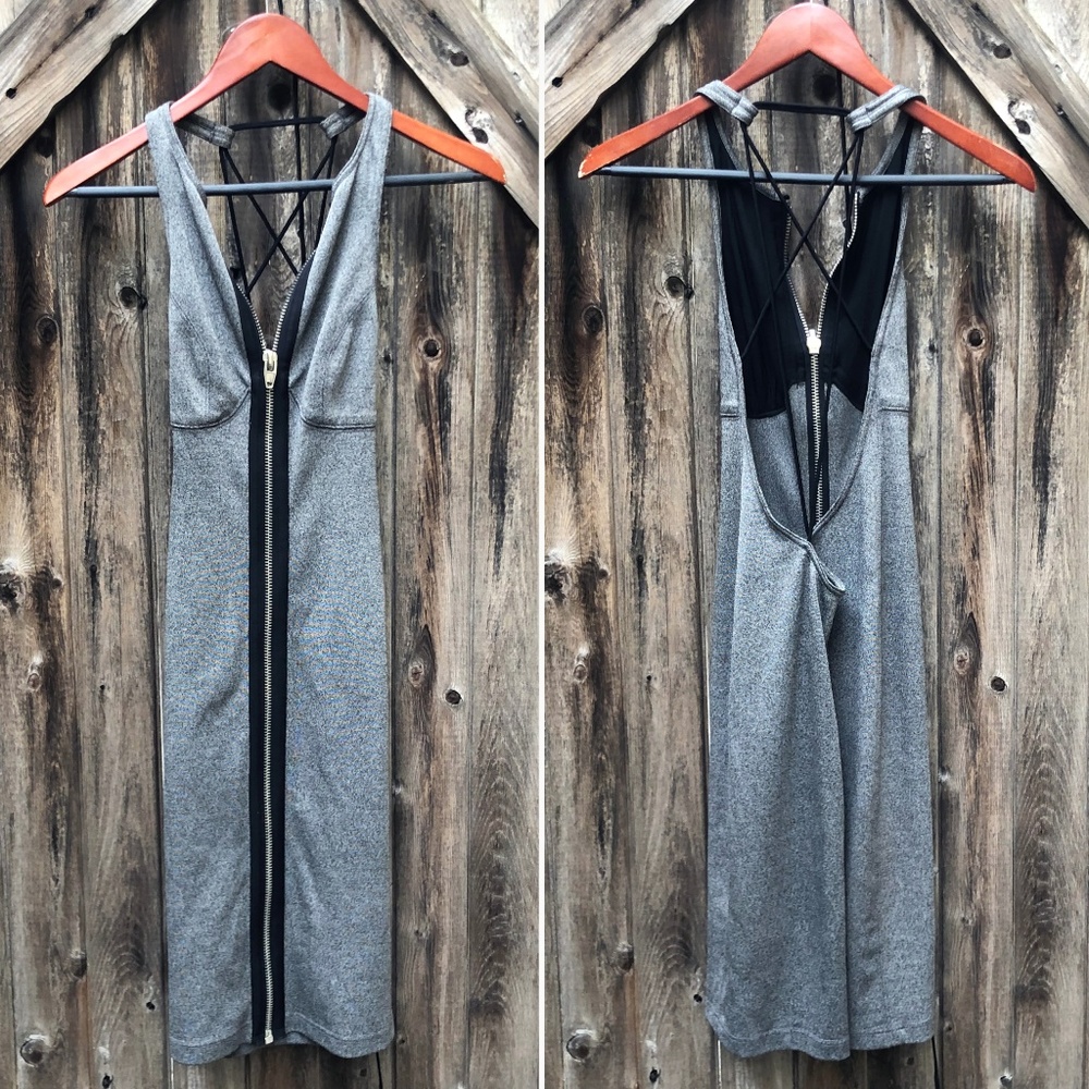 Alexander Wang bodycon strappy back zippered dress - Picture 4 of 8